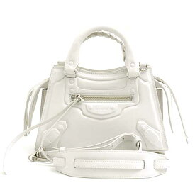 バレンシアガ バッグ レディース ネオクラシック シティ ミニ 2WAY ハンドバッグ ホワイト系 レザー BALENCIAGA 638524 中古