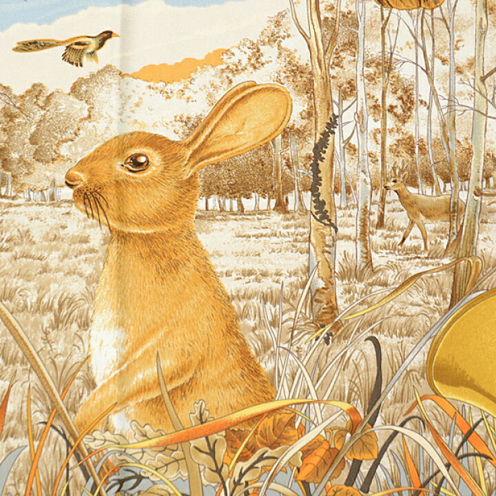 エルメス スカーフ カレ 森の狩猟 [CHASSEauBOIS] 人気レア 美品  