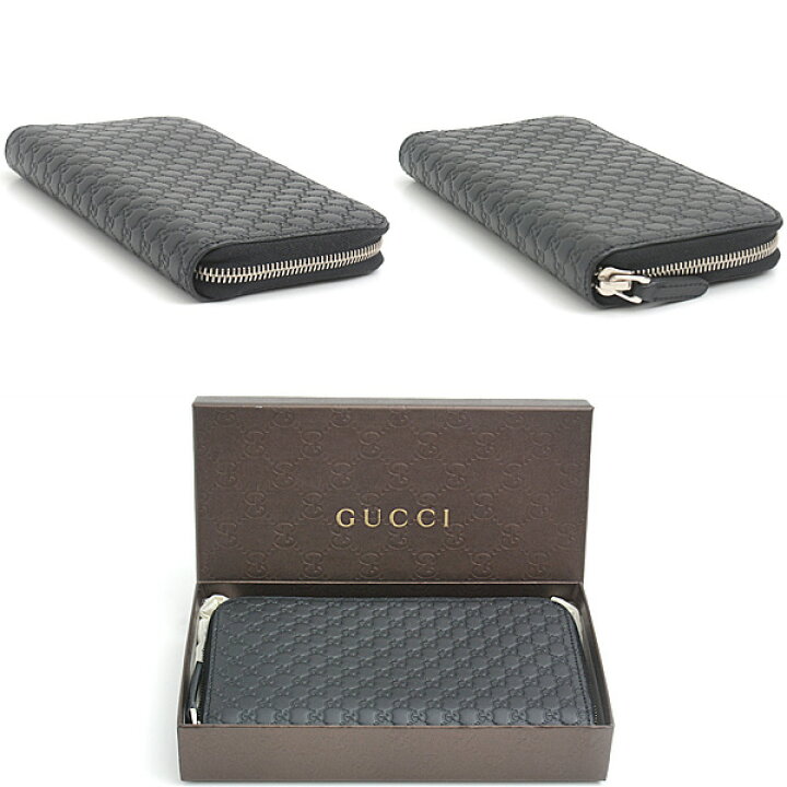 楽天市場】グッチ 財布 メンズ マイクログッチシマ ラウンドファスナー  