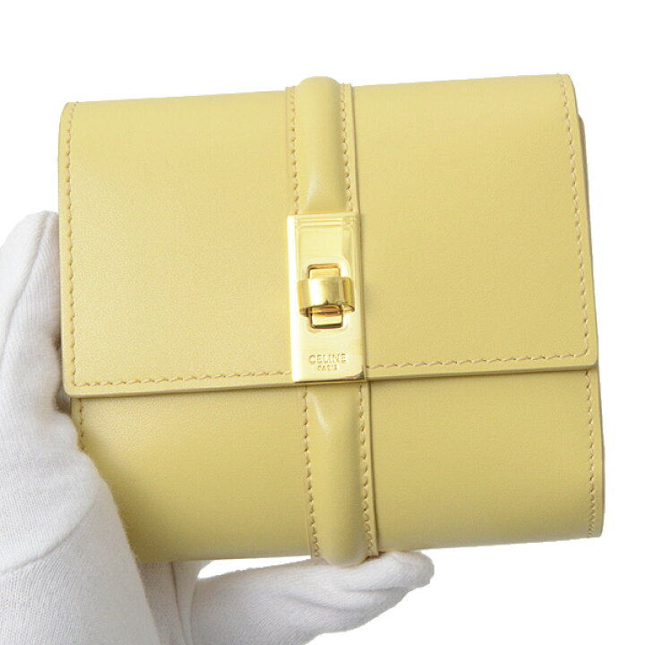 広尾店】美品 セリーヌ CELINE スモールトリフォールドウォレット 16  