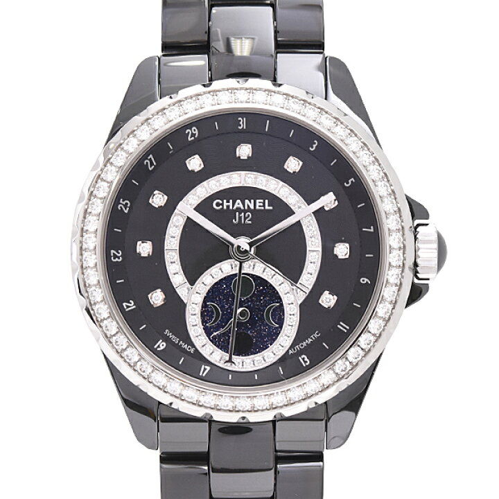 楽天市場】シャネル 時計 メンズ J12 ファーズドゥリュヌ ダイヤベゼル  