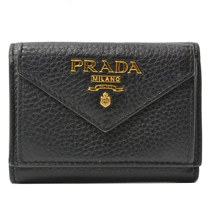 楽天市場】プラダ 財布 レディース コンパクトウォレット 三つ折り財布  