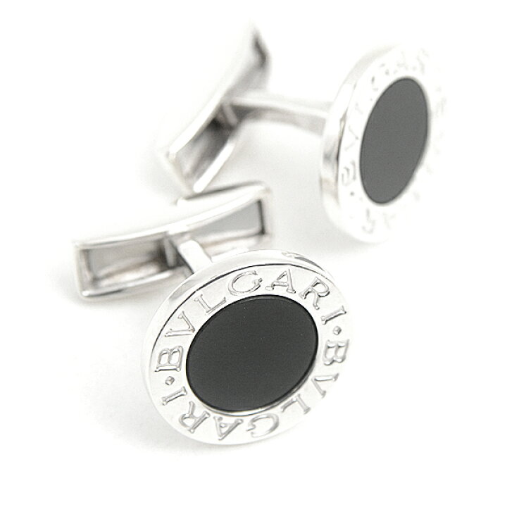 kps 激レア ブルガリ 切り落とし カフス オニキス BVLGARI カフス  