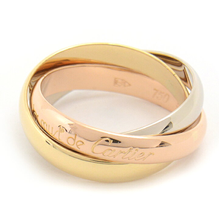 楽天市場】カルティエ 指輪 レディース トリニティ 3連 リング 51号  