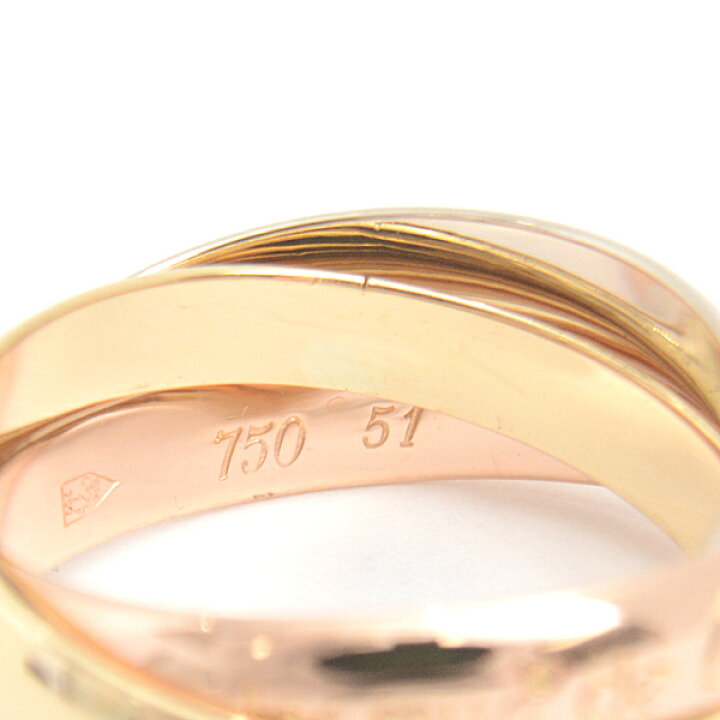 楽天市場】カルティエ 指輪 レディース トリニティ 3連 リング 51号  