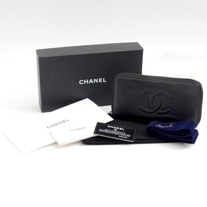 楽天市場】シャネル 財布 レディース ラウンドファスナー長財布 ロング  