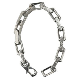ルイヴィトン ブレス メンズ ブレスレット モノグラム チェーン Lサイズ シルバー色 Louis Vuitton M00309 未使用展示品
