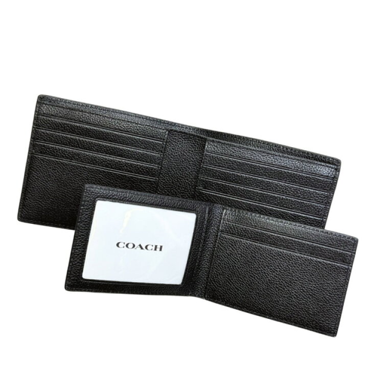 楽天市場】コーチ 財布 メンズ COACH 折り財布 スムース カーフ レザー 