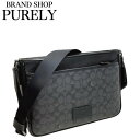 コーチ ショルダーバッグ メンズ COACH バッグ A4対応 シグネチャー ディストリクト クロスボディ CV761 QBMI5 チャコール×ブラック MMM