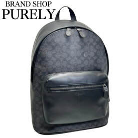 ラスト1点！コーチ バッグ メンズ COACH リュックサック シグネチャー ウエスト バック パック CV925 QBMI5 チャコール×ブラック MMM