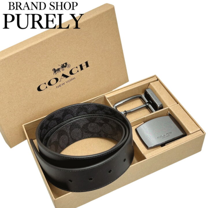 楽天市場】コーチ ベルト メンズ COACH シグネチャー プラーク  