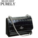 コーチ ショルダーバッグ レディース COACH バッグ エンボスド クロコダイル レザー クレア クロスボディ CC840 SV/BK ブラック WWW
