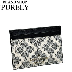 ケイトスペード カードケース レディース KateSpade 小物 スペード フラワー スモール スリム カード ホルダー KI371 BLC ブラックマルチ WWW