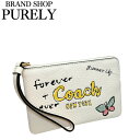 コーチ ポーチ レディース COACH 小物入れ スケッチ プリント コーナー ジップ リストレット CAQ54 IMCAH チョークマルチ WWW