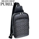 コーチ バッグ メンズ COACH ショルダーバッグ シグネチャー イーサン パック スリングパック CZ393 QBMI5 チャコール×ブラック MMM