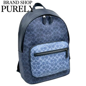 コーチ バッグ メンズ COACH リュックサック ブロックド シグネチャー ウエスト バック パック CBI91 QBY2Y デニム×ライトデニム MMM