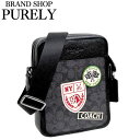 コーチ バッグ メンズ COACH ショルダーバッグ シグネチャー パッチ サリバン クロスボディ CAT79 QBA5F チャコールマルチ MMM