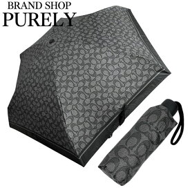 コーチ COACH 傘 折りたたみ傘 小物 UVカット シグネチャー ミニ アンブレラ CZ197 CZ197 SV/GP グラファイト WWW