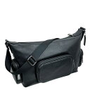 安心の国内発送 コーチ ショルダーバッグ バッグ メンズ COACH バッグ レザー ポケット フィン クロスボディ バッグ CCG15 QB/BK ブラック MMM