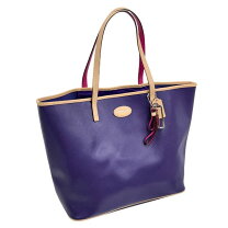 COACH コーチ ハンドバッグ マディソン レザー 腕掛け パープル 紫 