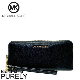 マイケルコース MICHAELKORS 財布 長財布 レディース アウトレット レザー ジェットセット トラベル 35T7GTVE7L BLACK ブラック マイケルコース MICHAELKORS レディース WWW