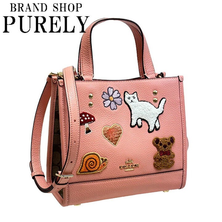 coach 花柄ショルダーバッグ 猫チャーム付き 【公式通販】