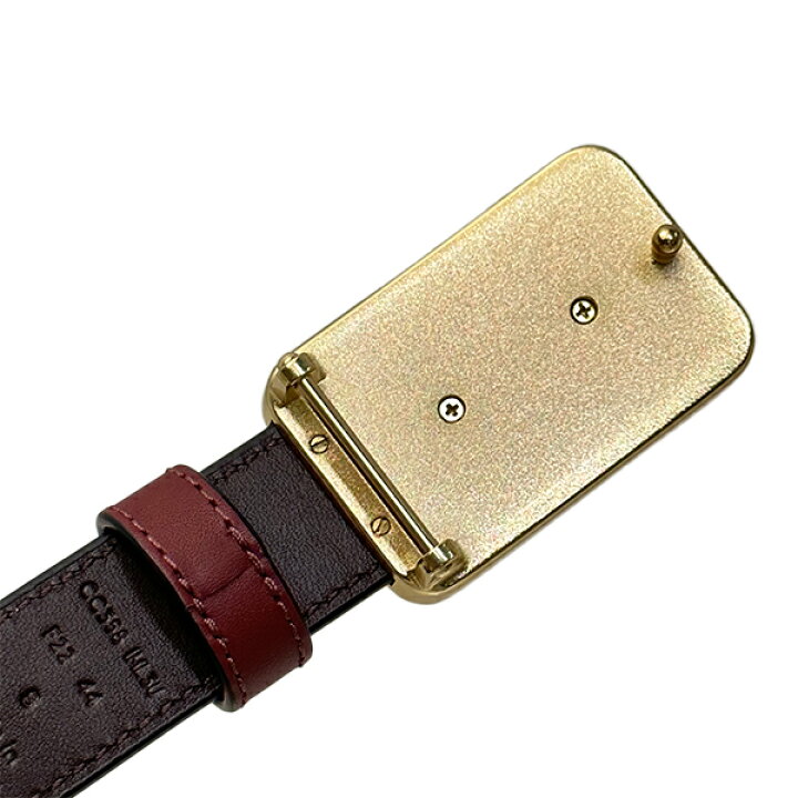 COACH モノグラム ベルト ゴールドバックル ビンテージ 