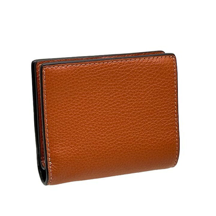 COACH☆新品】コイン 幸運 ウォレット！オレンジ！クロスグレイン レザー！ 