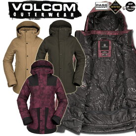 21-22 VOLCOM/ボルコム ELL INS GORE-TEX jacket レディース 防水ジャケット ゴアテックス スノーウェアー スノーボードウェア 2022 型落ち