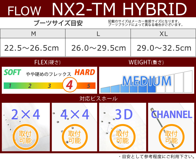 【新品_即日発送】22-23 FLOW NX2-TM  スビンディング　Lサイズ バインディング オンライン アウトレット価格