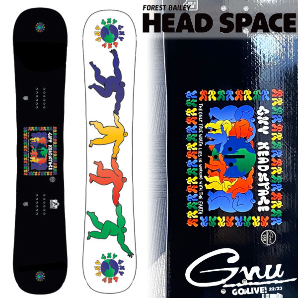 即日発送】 22-23 GNU/グヌー SPACE ヘッドスペース155チューン済 HEAD SPACE ヘッドスペース 通販 2122GNUグヌー  メンズ HEAD レディース スノーボード ジブ パーク フォレスト・ベイリー 板 2023 型落ち