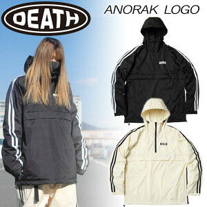 22-23 DEATHLABEL/fX[x ANORAK LOGO Y fB[X t[fB[ vI[o[ Xm[{[h 2023 ^
