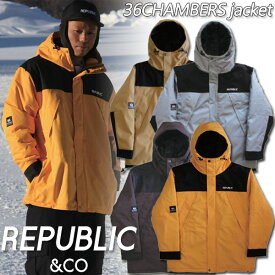 即出荷 22-23 REPUBLIC &CO/リパブリック 36CHAMBERS jacket メンズ レディース 防水ジャケット スノーボードウェア スノーウェアー 2023 型落ち