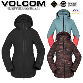 22-23 VOLCOM/ボルコム 3D STRETCH GORE-TEX jacket レディース 防水ゴアテックスジャケット スノーボードウェア スノーウェアー 2023 型落ち