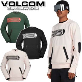 即出荷 22-23 VOLCOM/ボルコム LET IT STORM crew メンズ レディース セカンドレイヤー トレーナー スノーボードウェア 2023