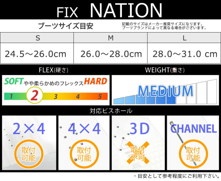 楽天市場】23-24 FIX / フィックス NATION ネイション メンズ 