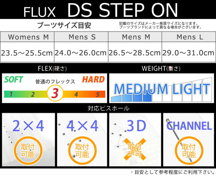 楽天市場】23-24 FLUX/フラックス DS STEP ON ディーエスステップオン  