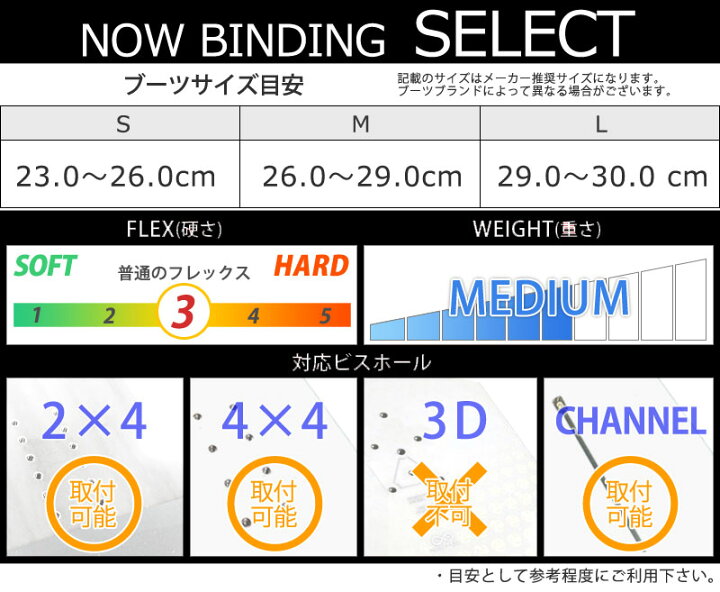 楽天市場】23-24 NOW BINDING/ナウバインディング SELECT セレクト  
