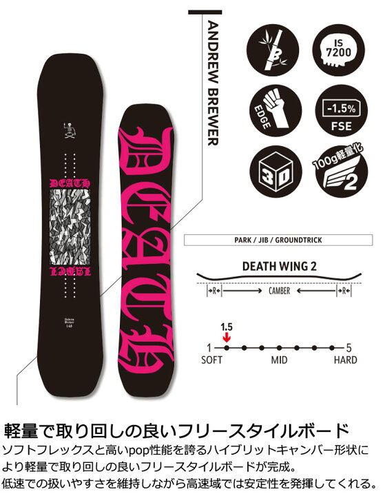 楽天市場】23-24 DEATH LABEL / デスレーベル ANDREW BREWER  