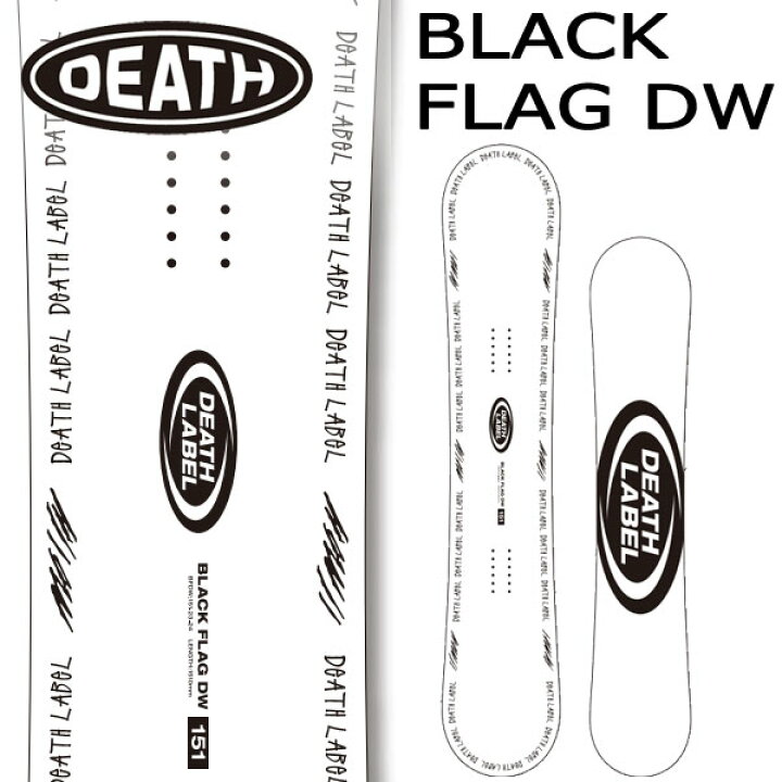 楽天市場】23-24 DEATH LABEL / デスレーベル BLACK FLAG DW ブラック  