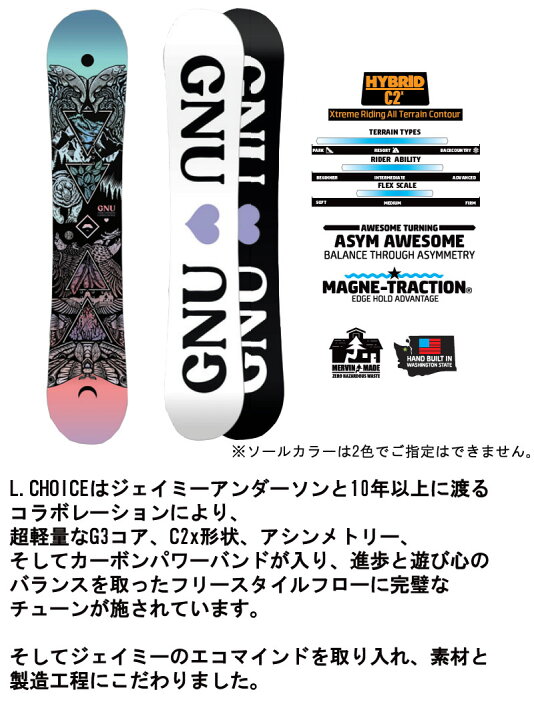 楽天市場】【WAX無料キャンペーン対象】23-24 GNU / グヌー LADIES  