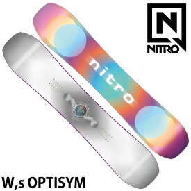23-24 NITRO / ナイトロ W,s OPTISYM オプティシム レディース スノーボード パーク グラトリ 板 2024 型落ち