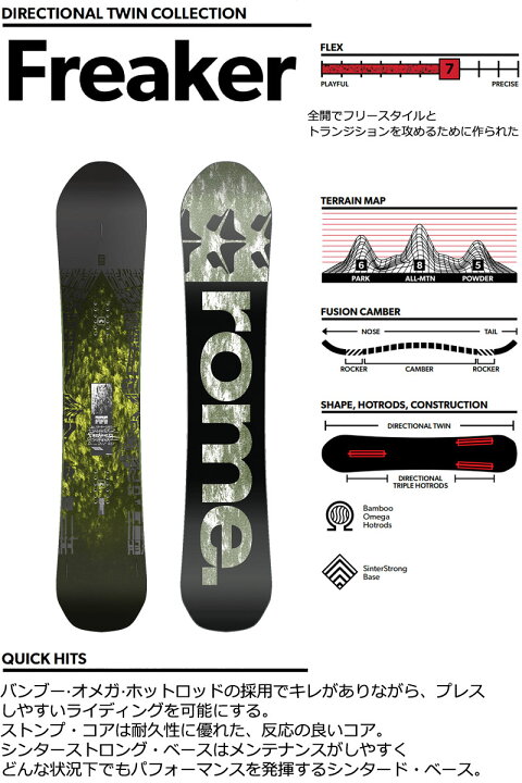 楽天市場】23-24 ROME SDS / ローム FREAKER フリーカー メンズ  