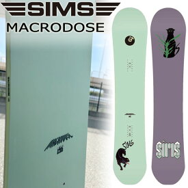 23-24 SIMS / シムス MACRODOSE マクロドーズ メンズ スノーボード パウダー 板 2024