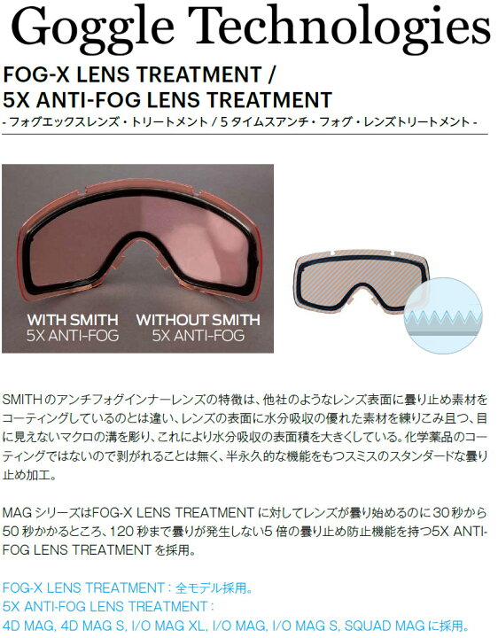 楽天市場】23-24 SMITH/スミス SQUAD MAG PHOTOCHROMIC スカッドマグ 