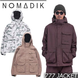 23-24 NOMADIK/ノマディック 777 jacket メンズ レディース 防水ジャケット スノーボードウェア スノーウェアー 2024