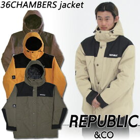 23-24 REPUBLIC &CO/リパブリック 36CHAMBERS jacket メンズ レディース 防水ジャケット スノーボードウェア スノーウェアー 2024 型落ち