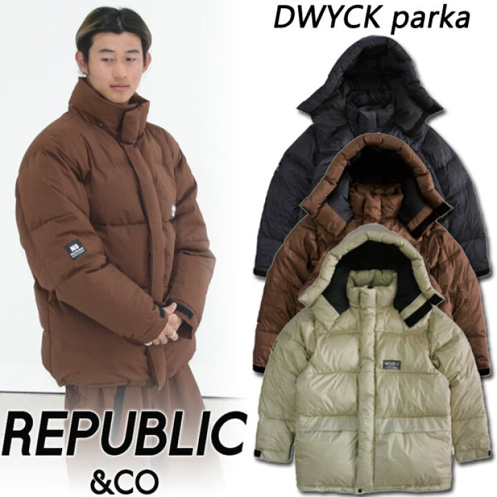 楽天市場】23-24 REPUBLIC &CO/リパブリック DWYCK parka メンズ  