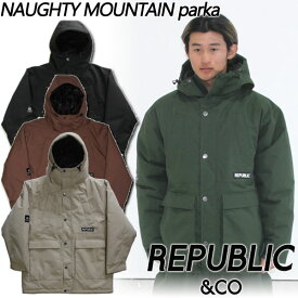 23-24 REPUBLIC &CO/リパブリック NAUGHTY MOUNTAIN parka メンズ レディース 防水ジャケット スノーボードウェア スノーウェアー 2024