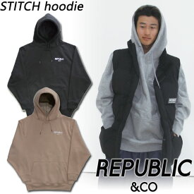 23-24 REPUBLIC &CO/リパブリック STITCH hoodie メンズ レディース パーカー スノーボードウェア スノーウェアー 2024 型落ち